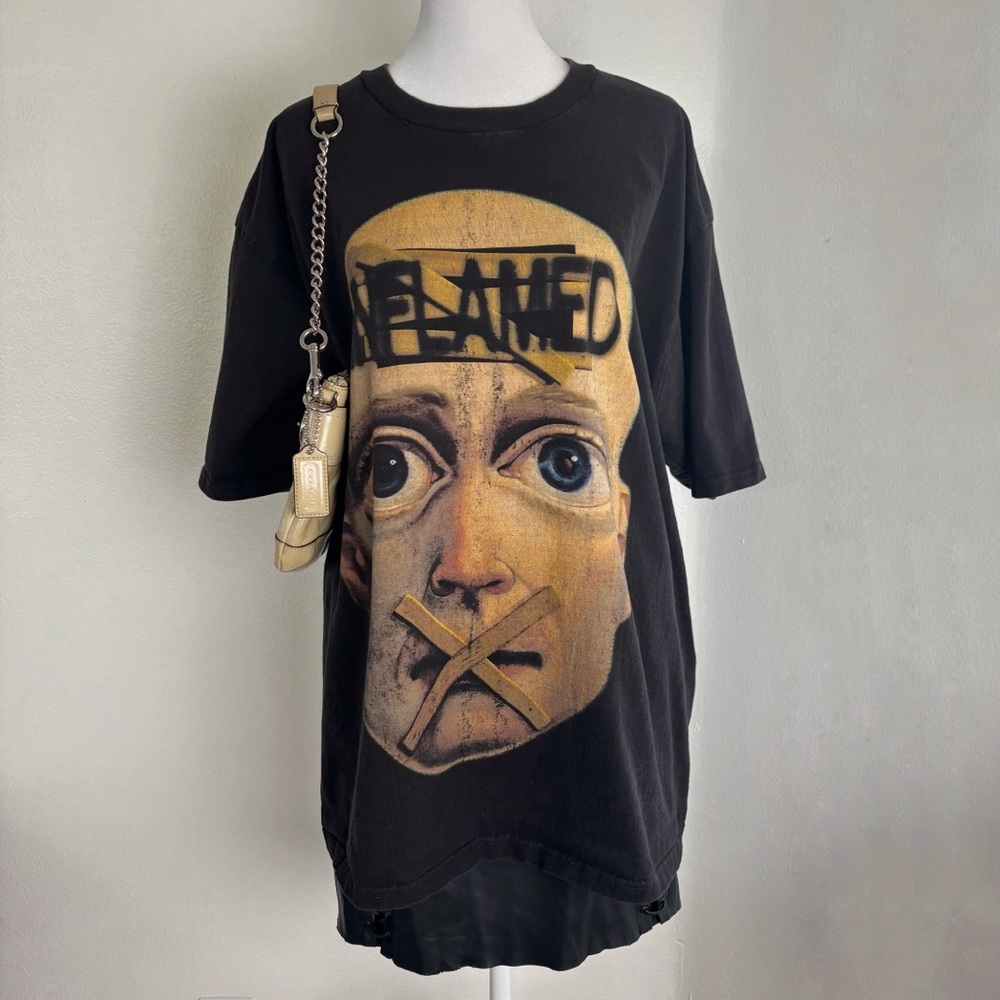 INFLAMED Oversized Graphic Face Tee • Heavyweight Cotton XL